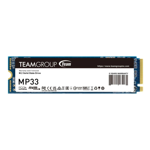 Team T-Force MP33 TM8FP6002T0C101 2TB (1800/1500MB/s) M.2 2280 PCIe 3.0 NVMe SSD