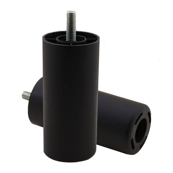 Mobilya Kanepe Sehpa TV Ünitesi Koltuk İnce Diş Orta Destek Ayağı 10 cm Siyah Baza Ayak 4 Adet - Resim 6