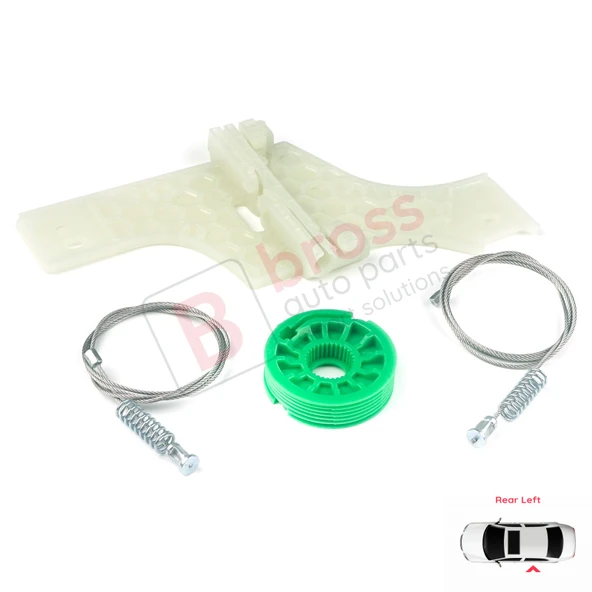 Peugeot 508 MK1 W23 8D 8E 2010-2018 4/5 Kapı 9223H6 İçin Elektrikli Arka Sol Cam Kriko Tamir Seti - Resim 3