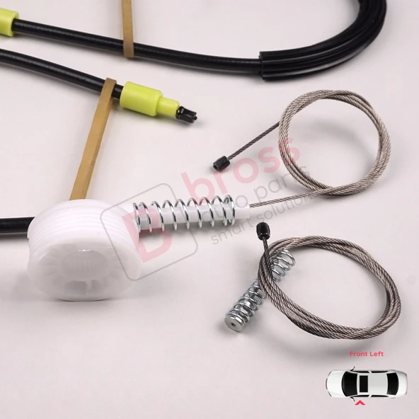 BMW 3 Serisi E90 E91 2004-2012 4/5 Kapı 51337140587 İçin Elektrikli Ön Sol Cam Kriko Tamir Seti - Resim 5