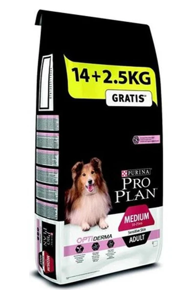 Medium Adult Somonlu Hassas Yetişkin Köpek Maması 14 + 2.5 kg
