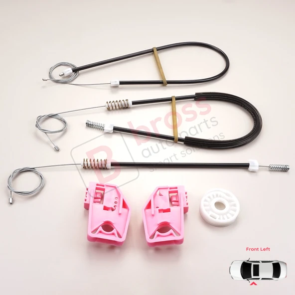 Skoda Superb MK2 B6 3T4 3T5 2008-2015 5-Kapı 3T0837401 İçin Elektrikli Ön Sol Cam Kriko Tamir Seti - Resim 2
