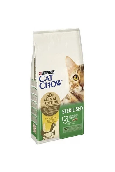 Cat Chow Cat Chow Kısırlaştırılmış Tavuklu Kedi Maması 15 Kg