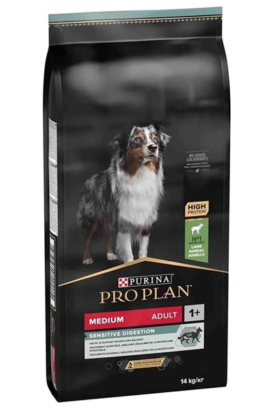 Proplan Lamb Kuzu Etli Medium Breed Orta Boy Köpekler Için Köpek Kuru Maması 14kg