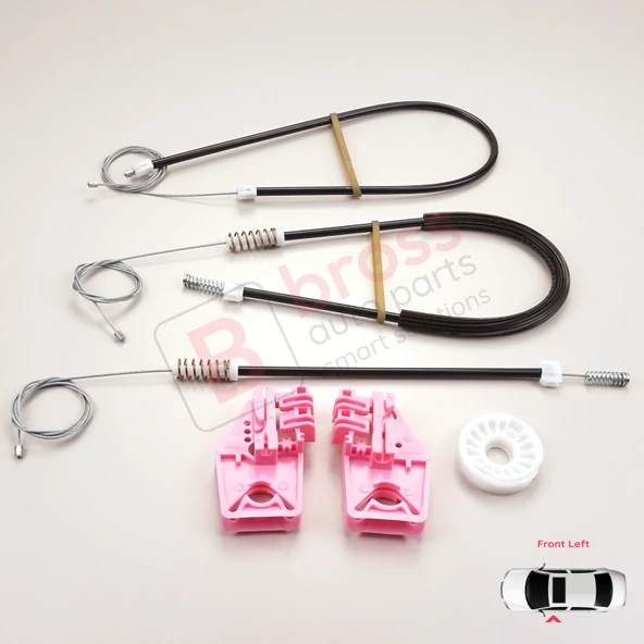 Skoda Superb MK2 B6 3T4 3T5 2008-2015 5-Kapı 3T0837401 İçin Elektrikli Ön Sol Cam Kriko Tamir Seti ürün görseli 1