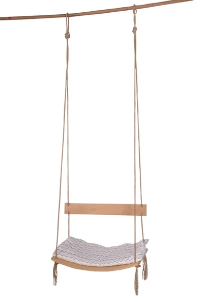 Galery Wood PREMİUM Sırt Dayanaklı Ahşap Bebek Salıncağı & Bahçe, Balkon ve Teras İçin Şık ve Konforlu Tasarım