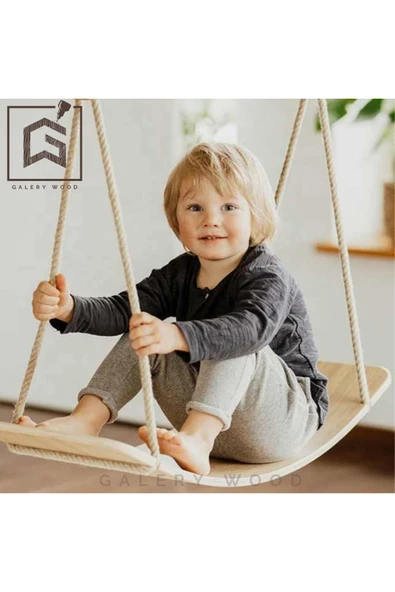 Galery Wood 2'si 1 Arada Hem Denge Salıncağı Hem De Aktivite Tahtası - 2
