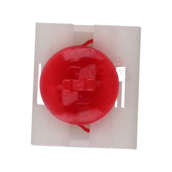 Renault için 10 Adet Yan Pervaz Klipsi Kırmızı Beyaz 7701040837 - Resim 2