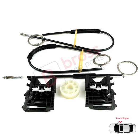 Audi A3 S3 MK3 8V 2012-2021 4/5 Kapı 8V4837462 İçin Elektrikli Ön Sağ Cam Kriko Tamir Seti