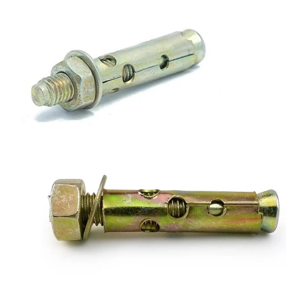 ( 8 Adet ) Saplamalı Gömlek Çelik Dübel M6x65 mm Raf Montaj Bağlantı Zemin Monte Betona Asma Aparat - 9