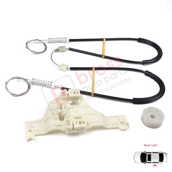 Renault Megane MK3 2008–2017 5-Kapı 827210003R İçin Elektrikli Arka Sol Cam Kriko Tamir Seti - Resim 3