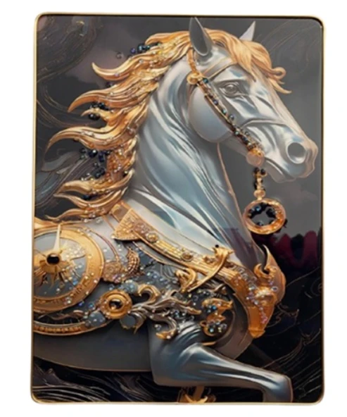 Duvar Tablo 30X40Cm At Resmi 3 Boyutlu M4431-2