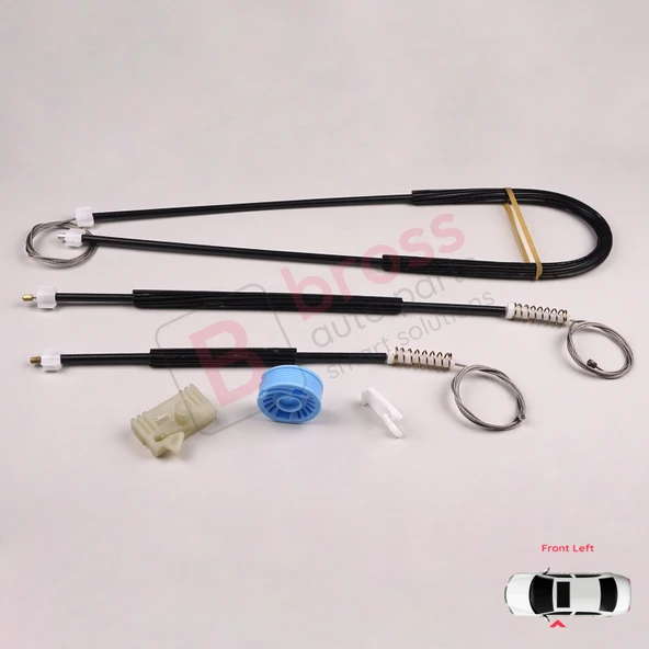 Peugeot 307 2003-2009 2-Kapı Cabrio Convertible 9221W0 İçin Elektrikli Ön Sol Cam Kriko Tamir Seti - Resim 2