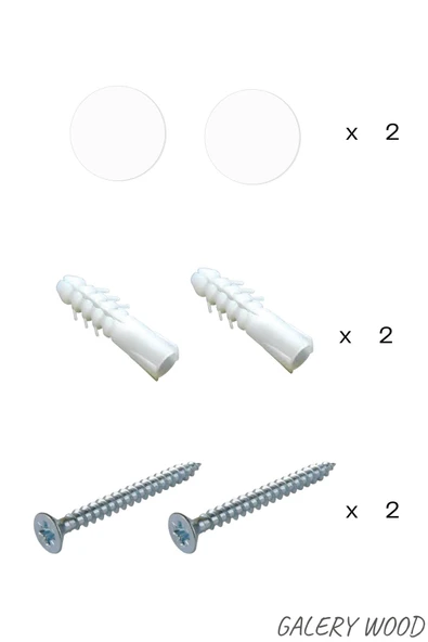 Galery Wood Kapatıcı Band+Dübel+Vida Montaj Seti-Piyano Askılık Montaj Seti - 2