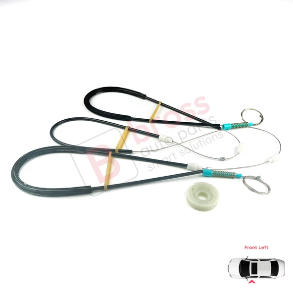 Peugeot 306 Phase 2/3 1997-2002 Cabrio Convertible 922285 İçin Elektrikli Sol Cam Kriko Tamir Seti - Resim 3