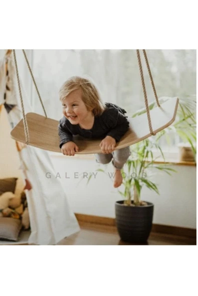 Galery Wood 2'si 1 Arada Hem Denge Salıncağı Hem De Aktivite Tahtası - 6