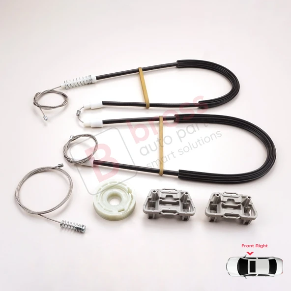 Jaguar X Type X400 2001-2009 4/5 Kapı C2S51553 İçin Elektrikli Ön Sağ Cam Kriko Tamir Seti ürün görseli 1