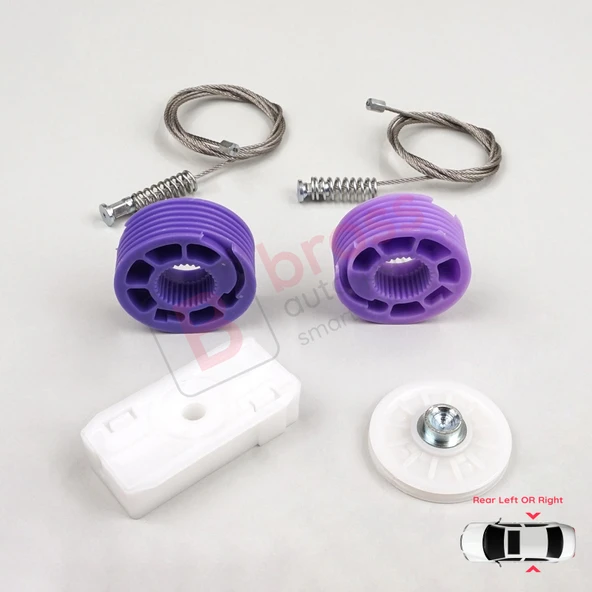 Bentley Continental MK1 GT GTC 3W 393 394 2003-2011 İçin Elektrikli Arka Cam Kriko Tamir Seti - Resim 4