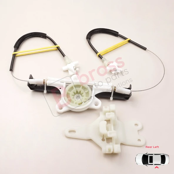 Nissan Terrano MK2 R20 1992-2007 27012X400 İçin Elektrikli Arka Sol Cam Kriko Tamir Seti - Resim 3