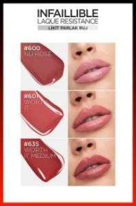 L'Oréal Paris Infaillible Laque Resistance Likit Parlak Ruj - 601 Worth It - 7