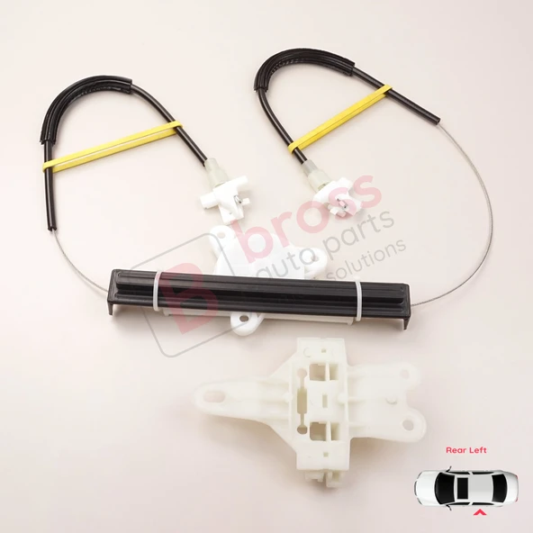 Nissan Terrano MK2 R20 1992-2007 27012X400 İçin Elektrikli Arka Sol Cam Kriko Tamir Seti - Resim 2