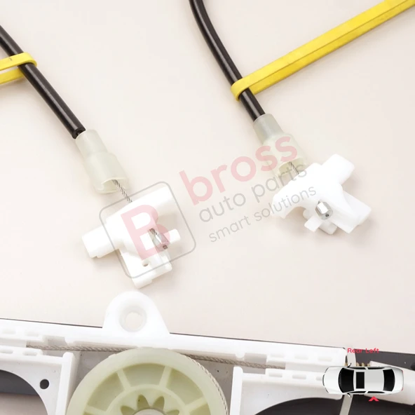 Nissan Terrano MK2 R20 1992-2007 27012X400 İçin Elektrikli Arka Sol Cam Kriko Tamir Seti - Resim 5