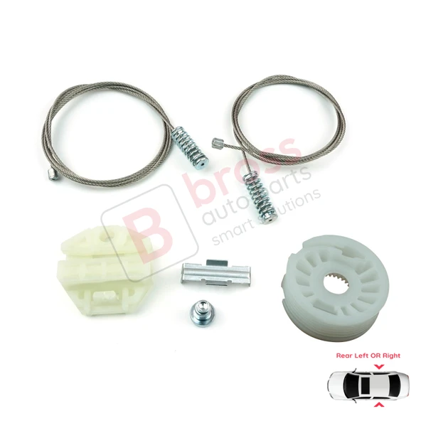 Mercedes E W210 S210 1995-2003 2107301646 2107301546 İçin Arka Sol veya Sağ Cam Kriko Tamir Seti ürün görseli 1