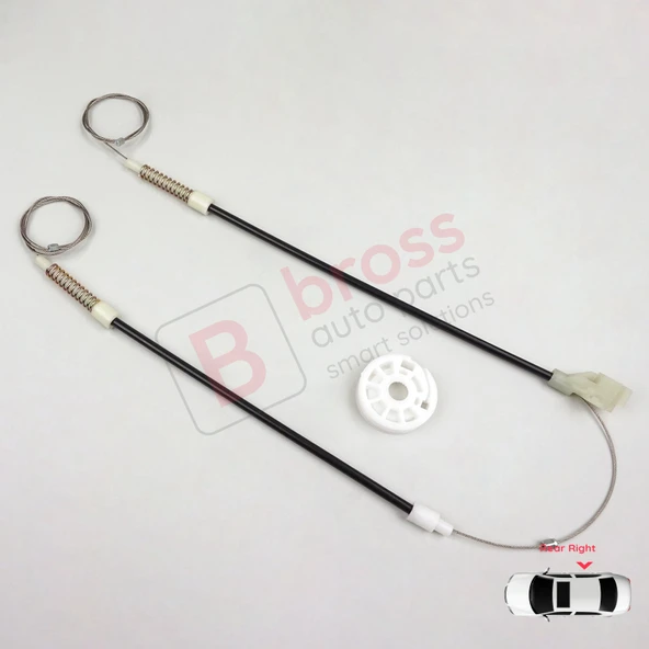 VW Golf MK3 1H1 1H5 1991-1998 Vento Jetta 1H2 1992-1999 İçin Elektrikli Arka Sağ Kapı Cam Kriko Seti - Resim 2