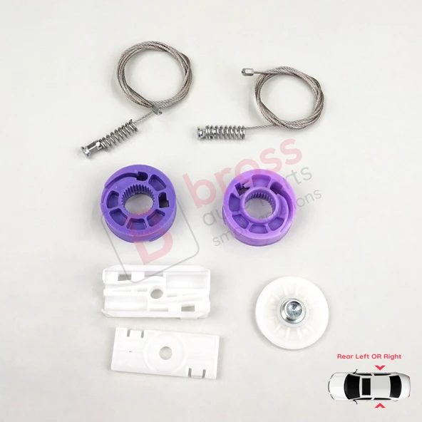 Bentley Continental MK1 GT GTC 3W 393 394 2003-2011 İçin Elektrikli Arka Cam Kriko Tamir Seti ürün görseli 1