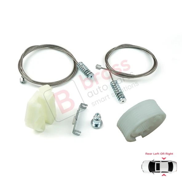 Mercedes E W210 S210 1995-2003 2107301646 2107301546 İçin Arka Sol veya Sağ Cam Kriko Tamir Seti - Resim 5