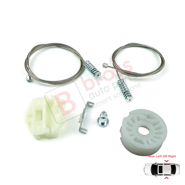 Mercedes E W210 S210 1995-2003 2107301646 2107301546 İçin Arka Sol veya Sağ Cam Kriko Tamir Seti - Resim 4