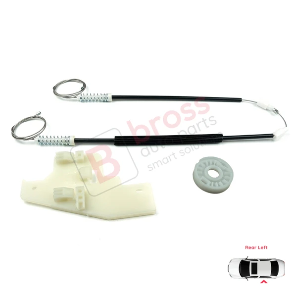 Peugeot 407 6E 6D 2004-2011 4/5 Kapı 9644893780 İçin Elektrikli Arka Sol Cam Kriko Tamir Seti - Resim 4