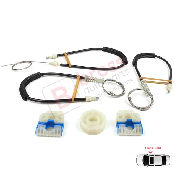 VW Polo Vento MK5 6R 6C 61 2009-2022 4/5 Kapı 6R4837462 İçin Elektrikli Ön Sağ Cam Kriko Tamir Seti - Resim 3