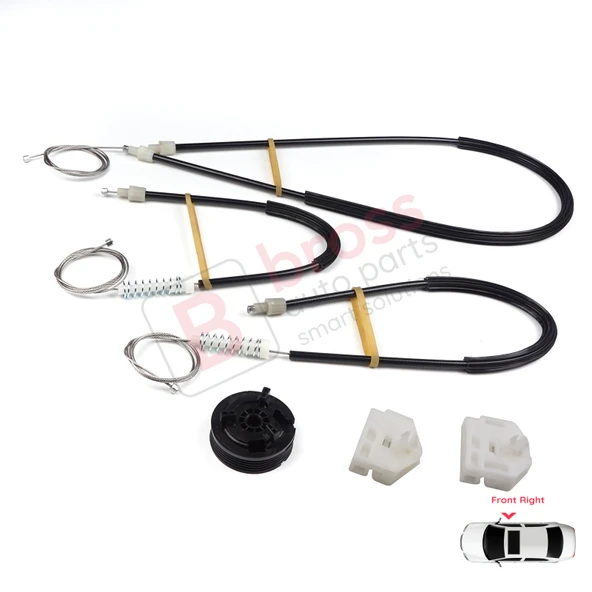 Renault Kangoo MK2 FW KW 2007-2021 Citan W415 807207012R İçin Ön Sağ Kapı Cam Kriko Tamir Seti - Resim 4