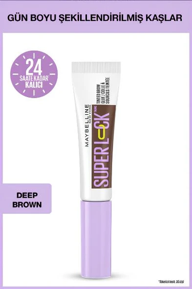 Super Lock Brow Glue Kaş Sabitleyici Maskara - Deep Brown