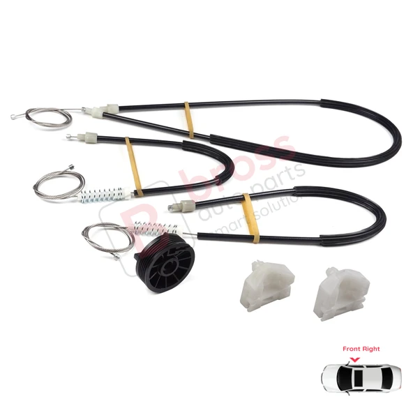 Renault Kangoo MK2 FW KW 2007-2021 Citan W415 807207012R İçin Ön Sağ Kapı Cam Kriko Tamir Seti - Resim 5