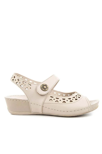 Muya Terra 31130-045 Anatomik Taban Kadın Sandalet Full Krem 36-40 - 2