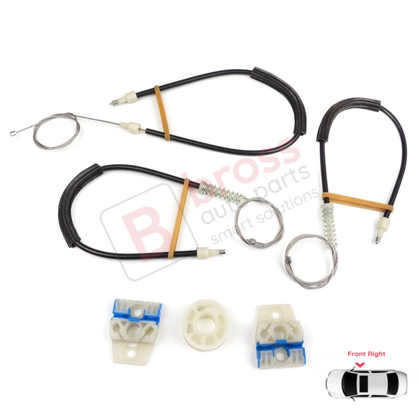 VW Polo Vento MK5 6R 6C 61 2009-2022 4/5 Kapı 6R4837462 İçin Elektrikli Ön Sağ Cam Kriko Tamir Seti ürün görseli 1