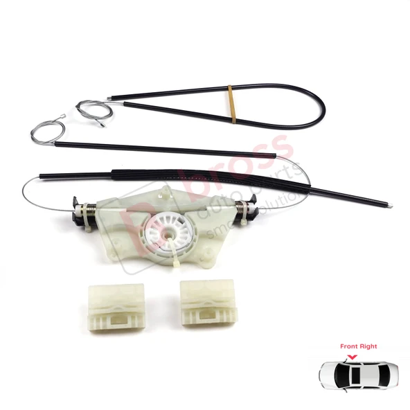 VW Touareg MK1 7L Porsche Cayenne 9PA 955 957 2002-2010 İçin Elektrikli Ön Sağ Cam Kriko Tamir Seti