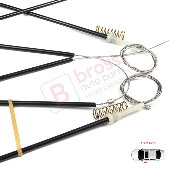 Audi A1 MK1 8X 8X1 8XK 2010-2019 3-Kapı HB 8X3837461 İçin Elektrikli Ön Sol Cam Kriko Tamir Seti - Resim 4