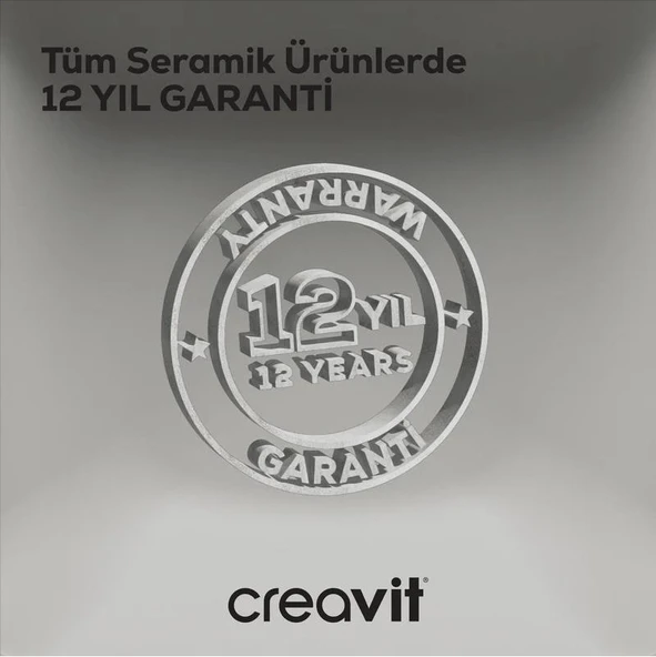 Creavit LP140 Loop Yuvarlak Çanak Lavabo Ø40 cm Selçuklu Rölyef Uygulamalı - 5