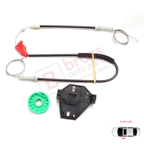 VW Transporter T4 Eurovan Caravelle 1990-2003 7D0959801 İçin Elektrikli Ön Sol Cam Kriko Tamir Seti