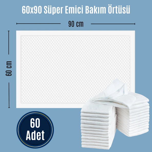Paddlers 2x30 60 Adet Hasta Bakım Yatak Koruyucu Örtü (60X90 Boyutunda) - Resim 2