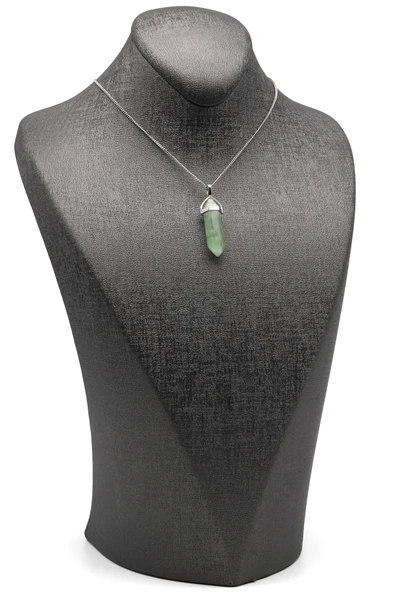 Florit Doğal Taş Çivi Model Kolye - Resim 2