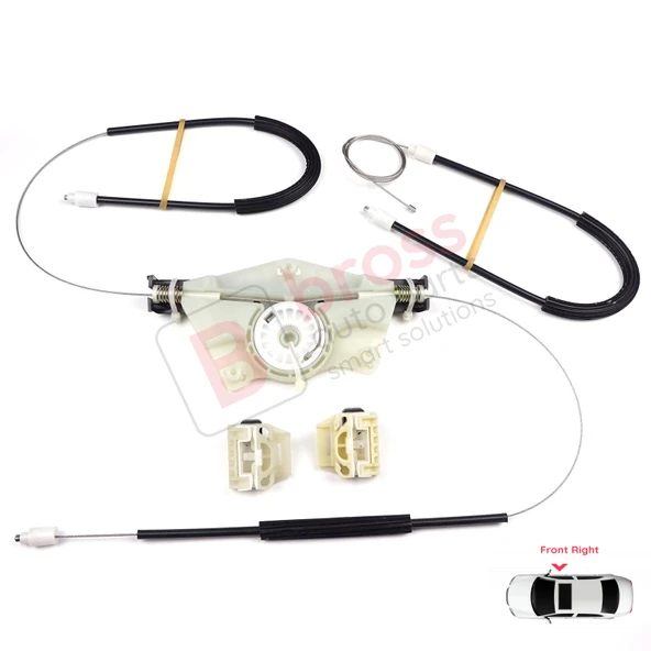 Seat Toledo MK21998-2004 Leon MK1 1999-2006 1M0837462A İçin Sağ Ön Cam Kriko Tamir Seti ürün görseli 1