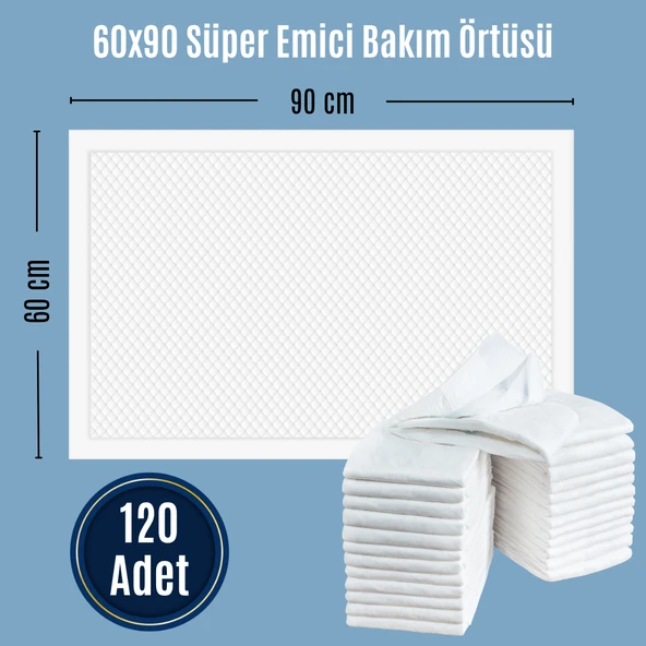 Paddlers 4x30 120 Adet Hasta Bakım Yatak Koruyucu Örtü (60X90 Boyutunda) - Resim 2