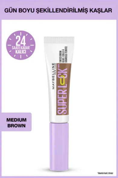 Super Lock Brow Glue Kaş Sabitleyici Maskara - Medium Brown