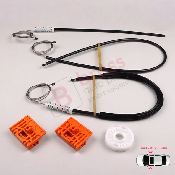 VW Touareg MK1 7L Porsche Cayenne 9PA 955 957 2002-2010 İçin Elektrikli Ön Cam Kriko Tamir Seti - Resim 4