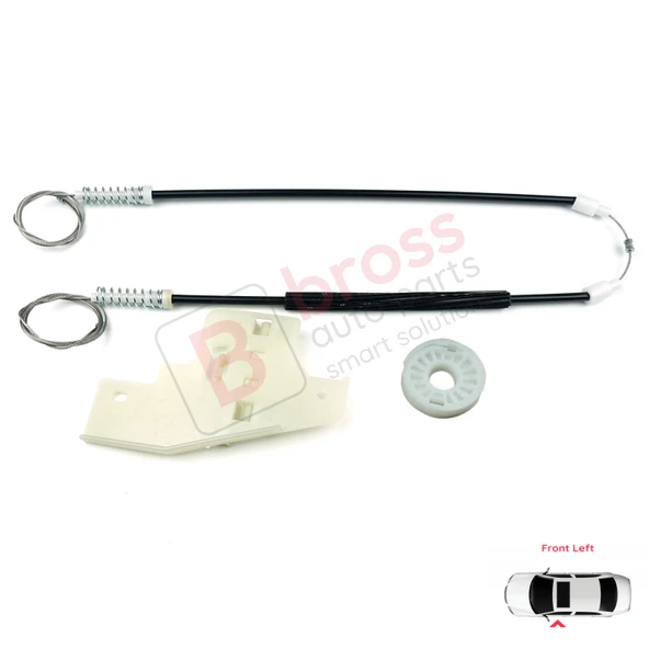 Peugeot 407 6E 6D 2004-2011 4/5 Kapı 9644893580 İçin Elektrikli Ön Sol Cam Kriko Tamir Seti