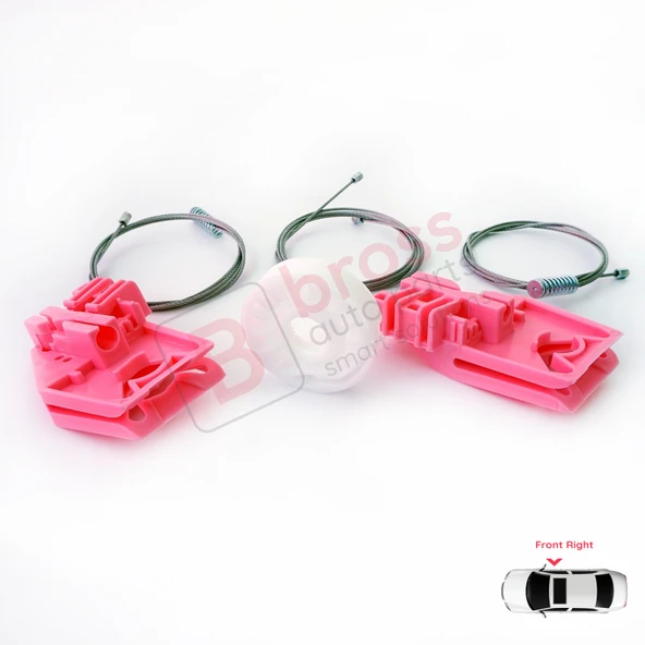 Skoda Octavia MK2 A5 1Z 2004-2013 4/5-Kapı 1Z1837462 İçin Elektrikli Ön Sağ Cam Kriko Tamir Seti ürün görseli 1